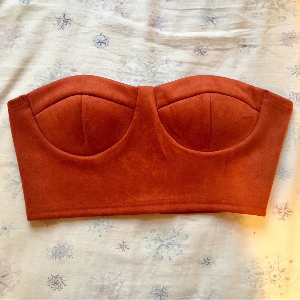 Forever 21 strapless crop top